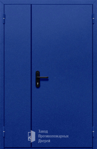 Фото двери «Полуторная глухая (синяя)» в Самаре