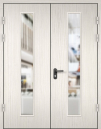 Фото двери «МДФ двупольная со стеклом №22» в Самаре