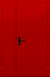 Фото двери «Полуторная глухая (красная)» в Самаре