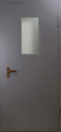 Фото двери «Техническая дверь №4 однопольная со стеклопакетом» в Самаре