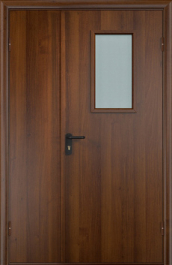 Фото двери «Полуторная МДФ со стеклом EI-30» в Самаре