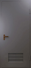 Фото двери «Техническая дверь №3 однопольная с вентиляционной решеткой» в Самаре