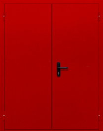 Фото двери «Двупольная глухая (красная)» в Самаре